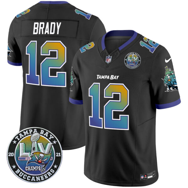 Men's Buccaneers "Tampa City" Super Bowl LIV Patch Vapor Limited Jersey - All Stitched - Image 8
