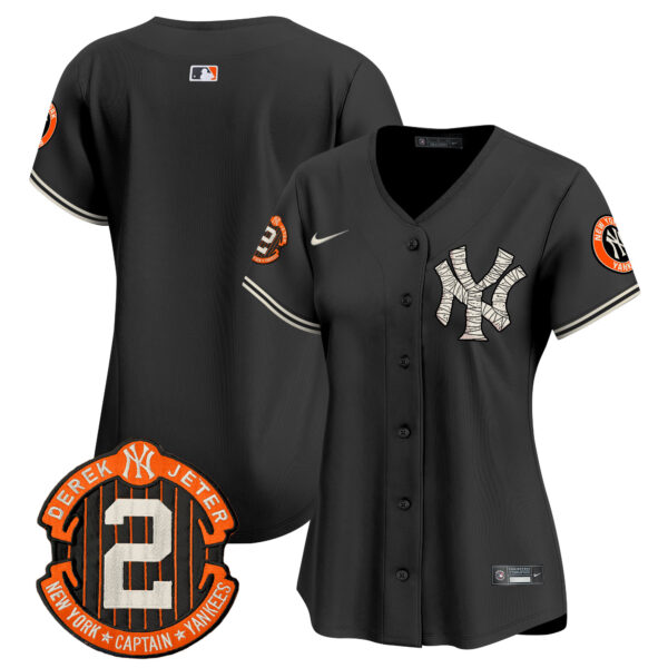 Women's Yankees Halloween Vapor Premier Limited Jersey - All Stitched - Image 16