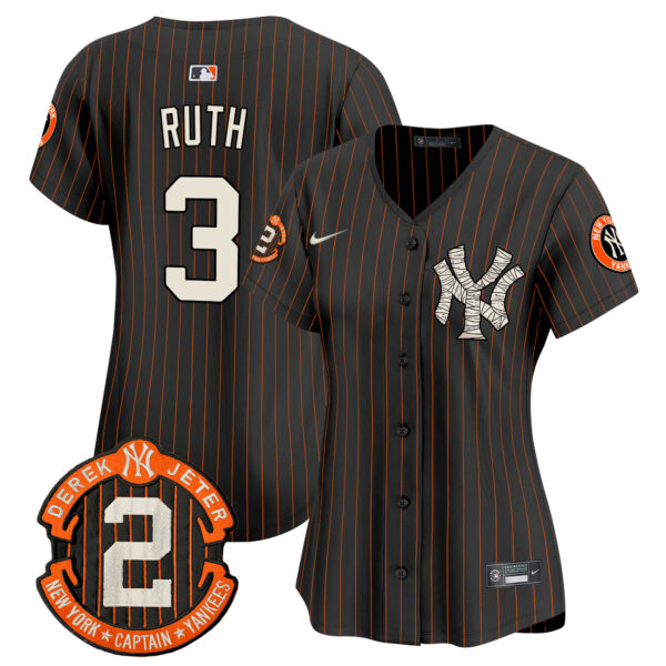 Women's Yankees Halloween Vapor Premier Limited Jersey - All Stitched - Image 35