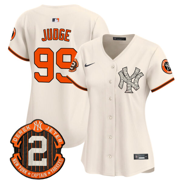 Women's Yankees Halloween Vapor Premier Limited Jersey - All Stitched - Image 17