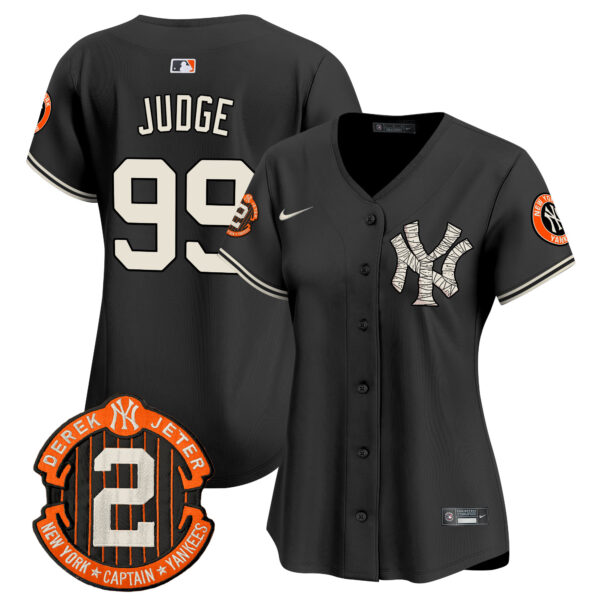 Women's Yankees Halloween Vapor Premier Limited Jersey - All Stitched - Image 9