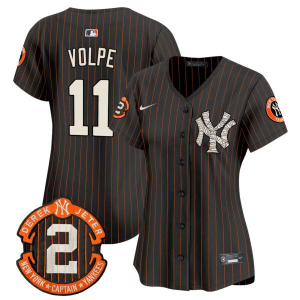 Women's Yankees Halloween Vapor Premier Limited Jersey - All Stitched - Image 34