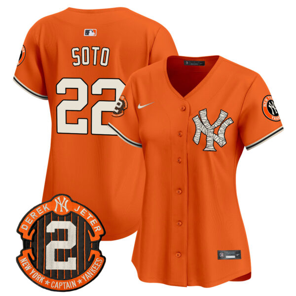 Women's Yankees Halloween Vapor Premier Limited Jersey - All Stitched - Image 6