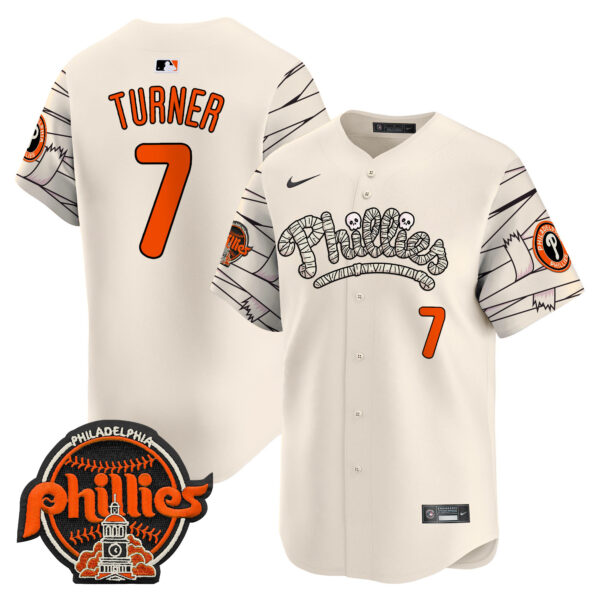 Men's Phillies Halloween Vapor Premier Limited Jersey V2 - All Stitched - Image 4