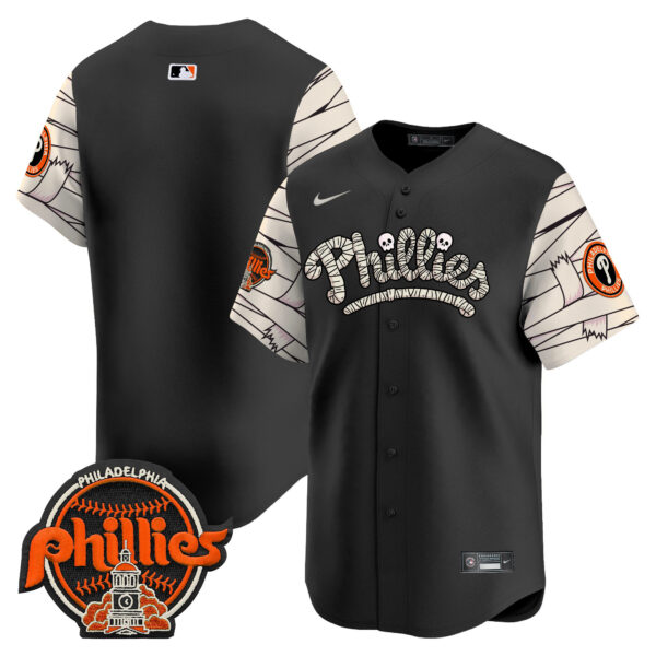 Men's Phillies Halloween Vapor Premier Limited Jersey V2 - All Stitched - Image 27