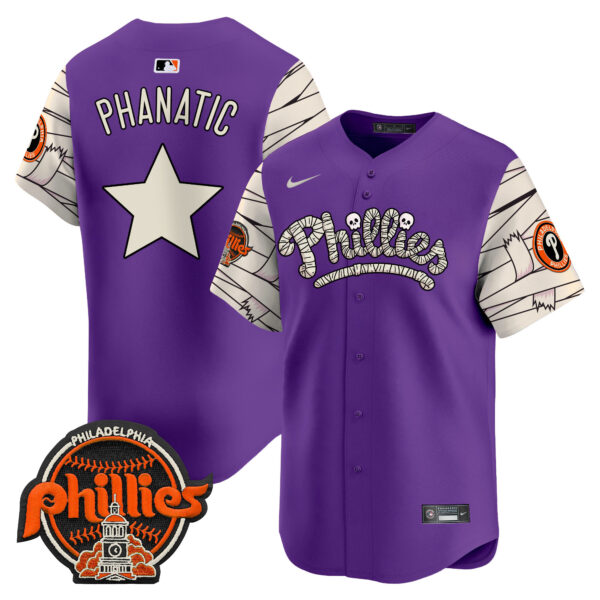 Men's Phillies Halloween Vapor Premier Limited Jersey V2 - All Stitched - Image 35