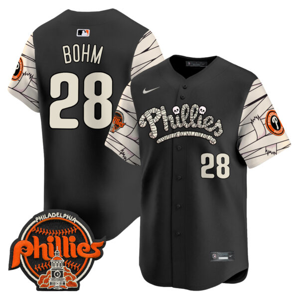 Men's Phillies Halloween Vapor Premier Limited Jersey V2 - All Stitched - Image 20