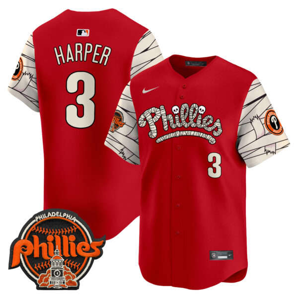 Men's Phillies Halloween Vapor Premier Limited Jersey V2 - All Stitched - Image 37