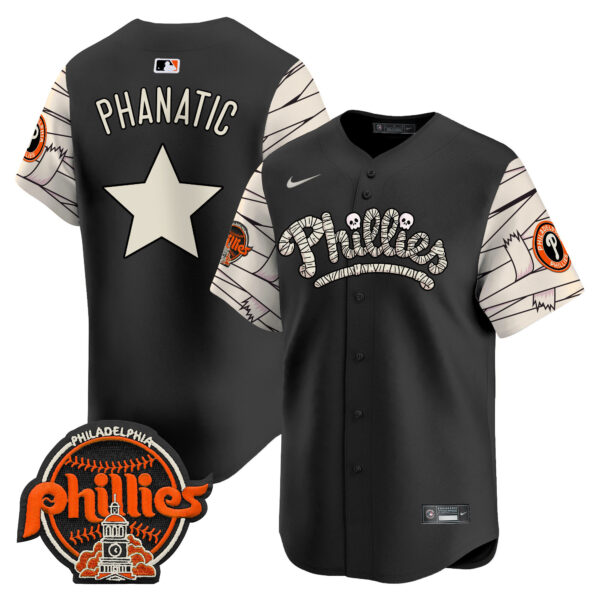Men's Phillies Halloween Vapor Premier Limited Jersey V2 - All Stitched - Image 26
