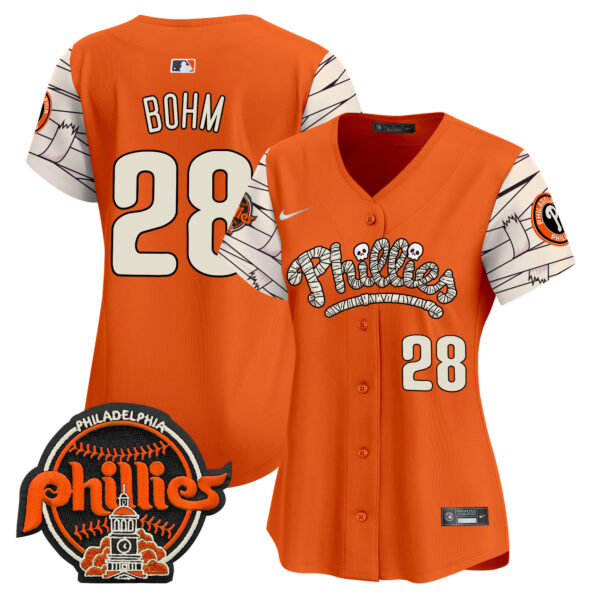 Women's Phillies Halloween Vapor Premier Limited Jersey V2 - All Stitched - Image 11