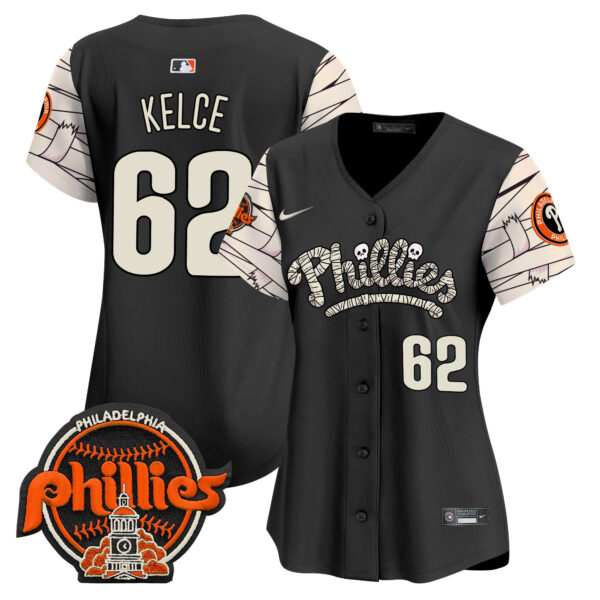 Women's Phillies Halloween Vapor Premier Limited Jersey V2 - All Stitched - Image 24
