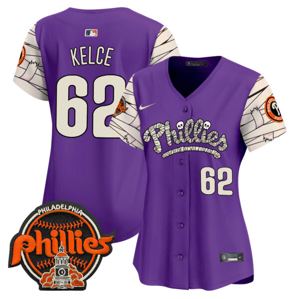 Women's Phillies Halloween Vapor Premier Limited Jersey V2 - All Stitched - Image 33