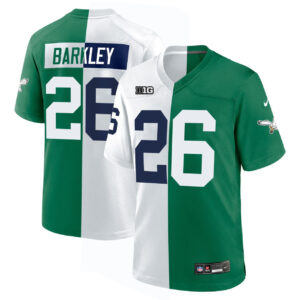 Saquon Barkley #26 Eagles Mix Penn State Split Jersey - All Stitched