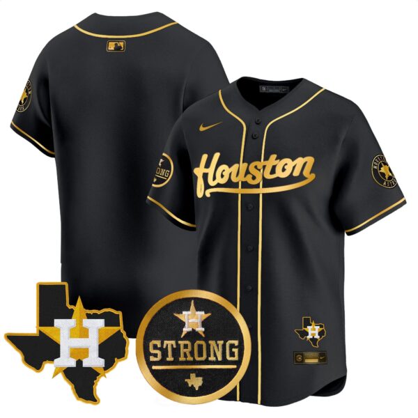Men's Astros "Houston Strong" Patch Vapor Premier Limited Jersey - All Stitched - Image 9