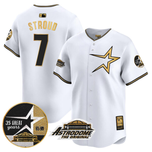Men's Astros 1999 Throwback 35th & Astrodome Patch Vapor Premier Limited Jersey - All Stitched - Image 13