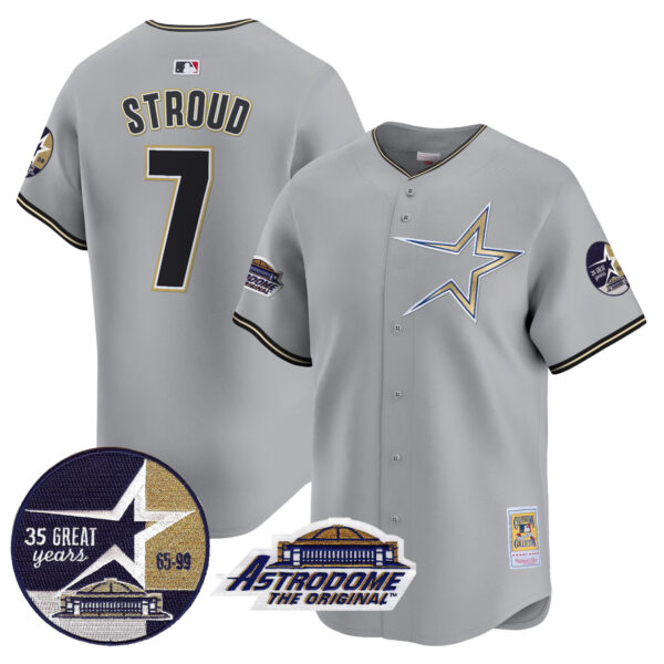 Men's Astros 1999 Throwback 35th & Astrodome Patch Vapor Premier Limited Jersey - All Stitched - Image 39