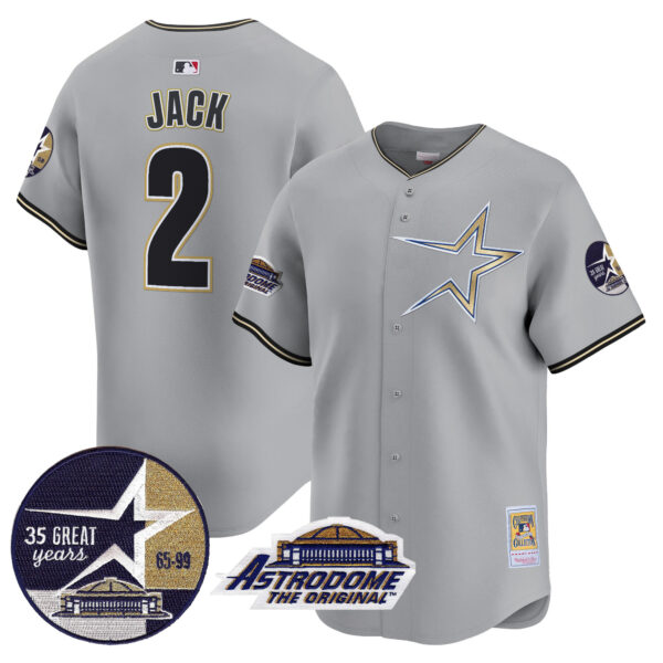 Men's Astros 1999 Throwback 35th & Astrodome Patch Vapor Premier Limited Jersey - All Stitched - Image 40