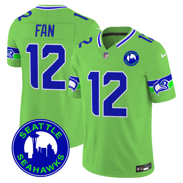 Men's Seahawks 2025 Seattle City Patch Vapor Limited Jersey - All Stitched - Image 48