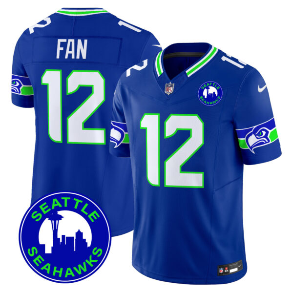 Men's Seahawks 2025 Seattle City Patch Vapor Limited Jersey - All Stitched - Image 24