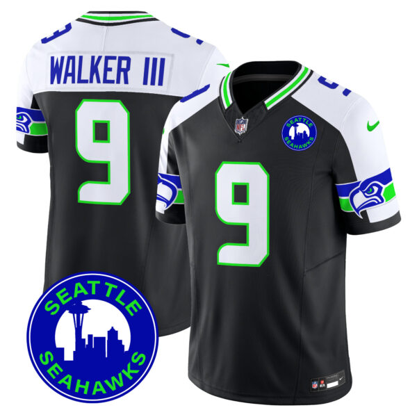 Men's Seahawks 2025 Seattle City Patch Vapor Limited Jersey - All Stitched - Image 6