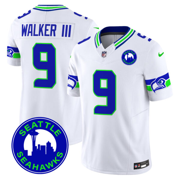 Men's Seahawks 2025 Seattle City Patch Vapor Limited Jersey - All Stitched - Image 30