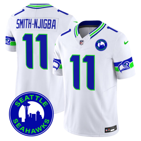 Men's Seahawks 2025 Seattle City Patch Vapor Limited Jersey - All Stitched - Image 28