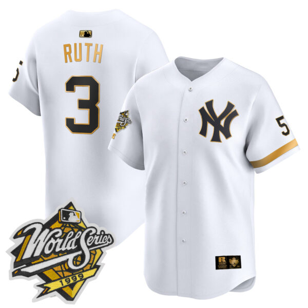 Men's Yankees 1999 Throwback Joe DiMaggio Patch Vapor Premier Limited Jersey - All Stitched - Image 31