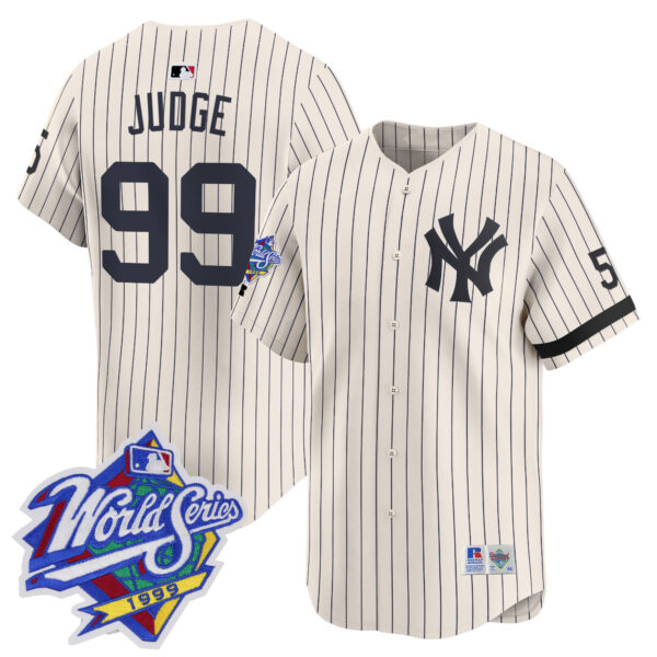 Men's Yankees 1999 Throwback Joe DiMaggio Patch Vapor Premier Limited Jersey - All Stitched - Image 11