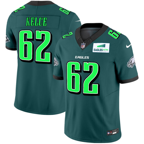 Men's Eagles Autism Foundation Patch Vapor Limited Jersey - All Stitched - Image 4