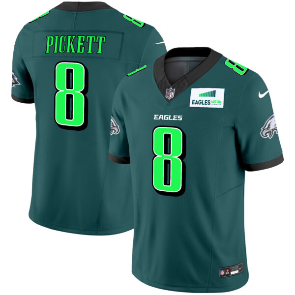 Men's Eagles Autism Foundation Patch Vapor Limited Jersey - All Stitched - Image 2