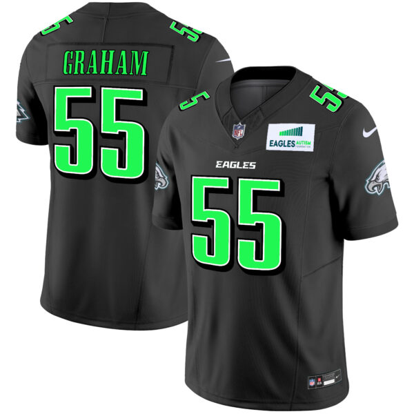 Men's Eagles Autism Foundation Patch Vapor Limited Jersey - All Stitched - Image 23