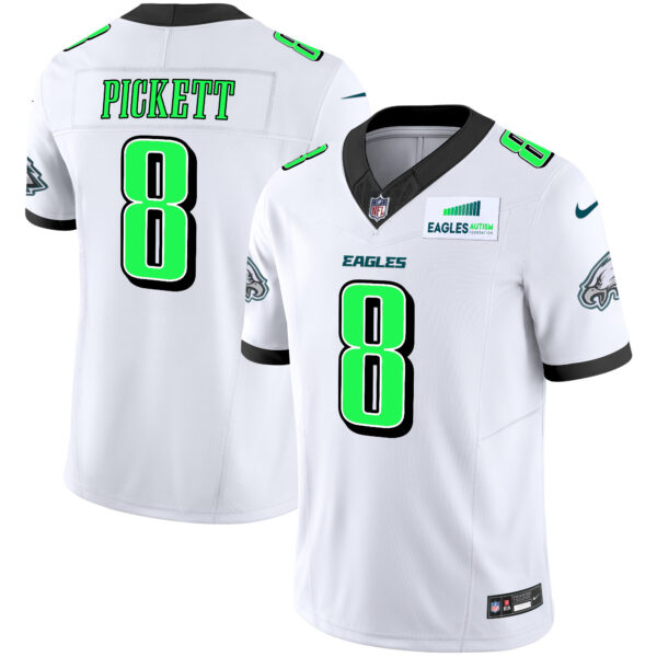 Men's Eagles Autism Foundation Patch Vapor Limited Jersey - All Stitched - Image 10