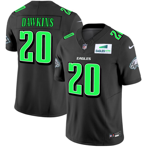 Men's Eagles Autism Foundation Patch Vapor Limited Jersey - All Stitched - Image 24
