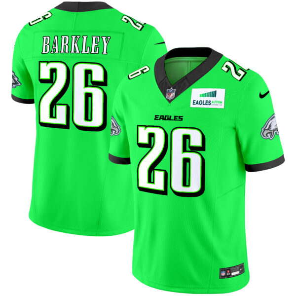 Men's Eagles Autism Foundation Patch Vapor Limited Jersey - All Stitched - Image 41