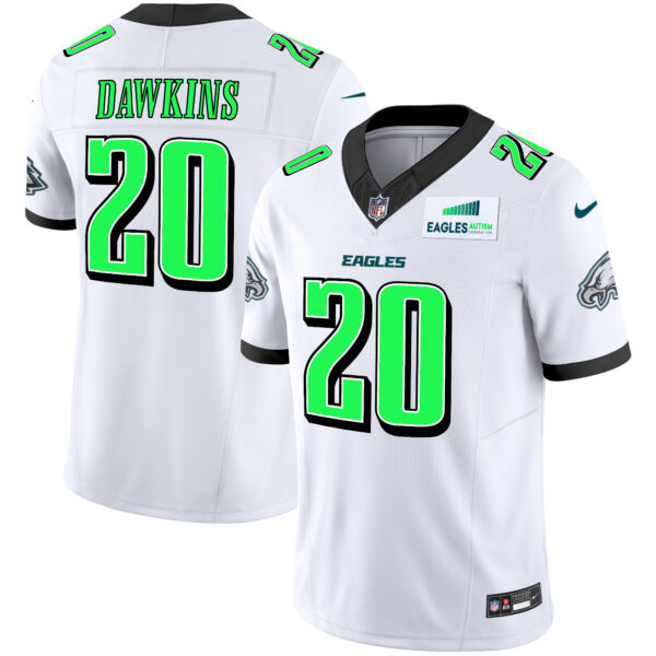 Men's Eagles Autism Foundation Patch Vapor Limited Jersey - All Stitched - Image 16
