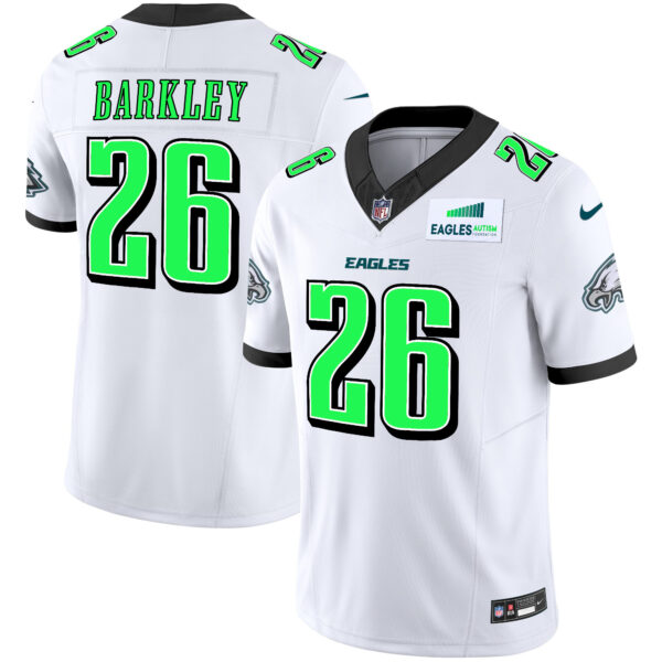Men's Eagles Autism Foundation Patch Vapor Limited Jersey - All Stitched - Image 9