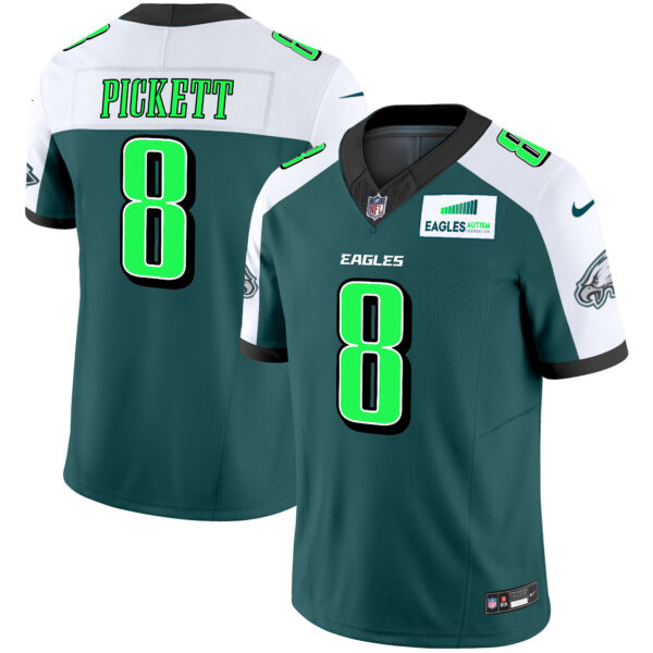 Men's Eagles Autism Foundation Patch Vapor Limited Jersey - All Stitched - Image 26