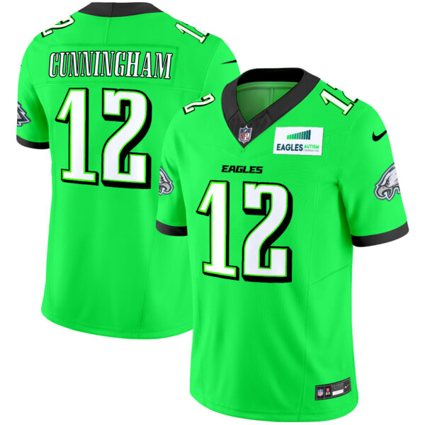 Men's Eagles Autism Foundation Patch Vapor Limited Jersey - All Stitched - Image 46