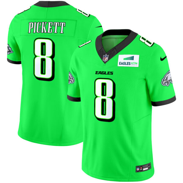 Men's Eagles Autism Foundation Patch Vapor Limited Jersey - All Stitched - Image 42