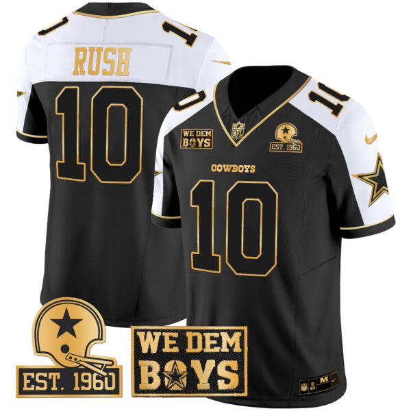 Men's Cowboys Est. 1960 & We Dem Boyz Patch Gold Vapor Limited Jersey - All Stitched - Image 5