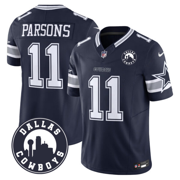 Men's Cowboys "Dallas City" Patch Vapor Limited Jersey - All Stitched