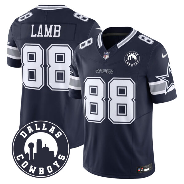 Men's Cowboys "Dallas City" Patch Vapor Limited Jersey - All Stitched - Image 3