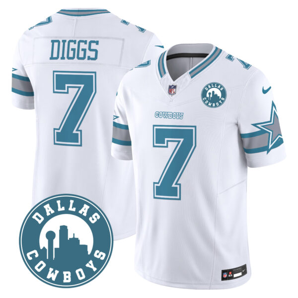 Men's Cowboys "Dallas City" Patch Vapor Limited Jersey - All Stitched - Image 32
