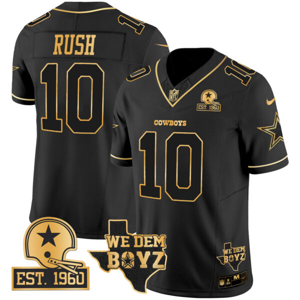 Men's Cowboys Est. 1960 & We Dem Boyz Patch Gold Vapor Limited Jersey V2 - All Stitched - Image 19