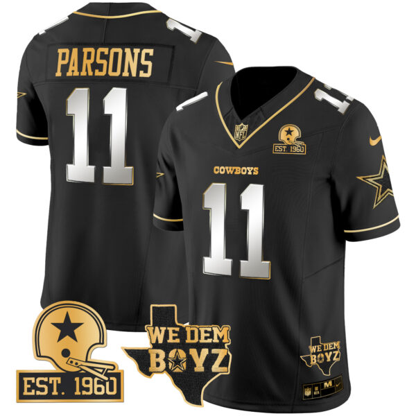 Men's Cowboys Est. 1960 & We Dem Boyz Patch Gold Vapor Limited Jersey V2 - All Stitched - Image 8