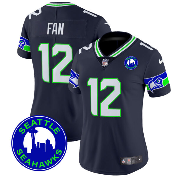 Women's Seahawks 2024 Seattle City Patch Vapor Limited Jersey - All Stitched - Image 35