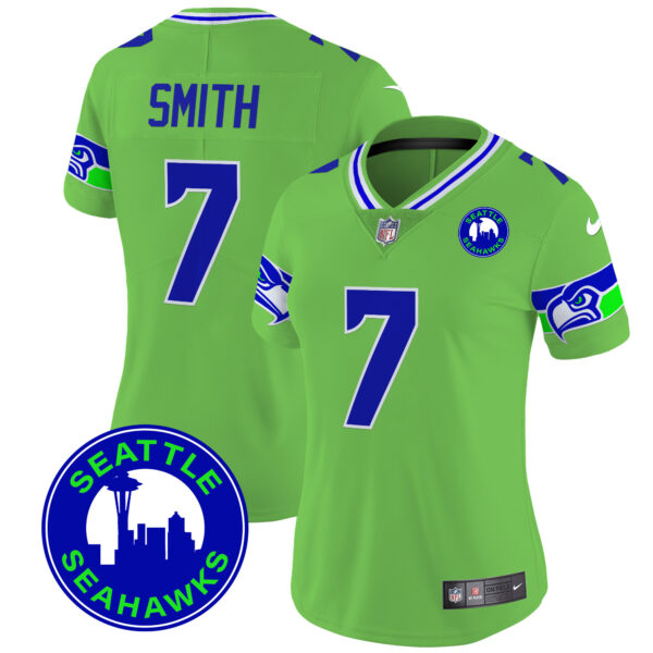 Women's Seahawks 2024 Seattle City Patch Vapor Limited Jersey - All Stitched - Image 38