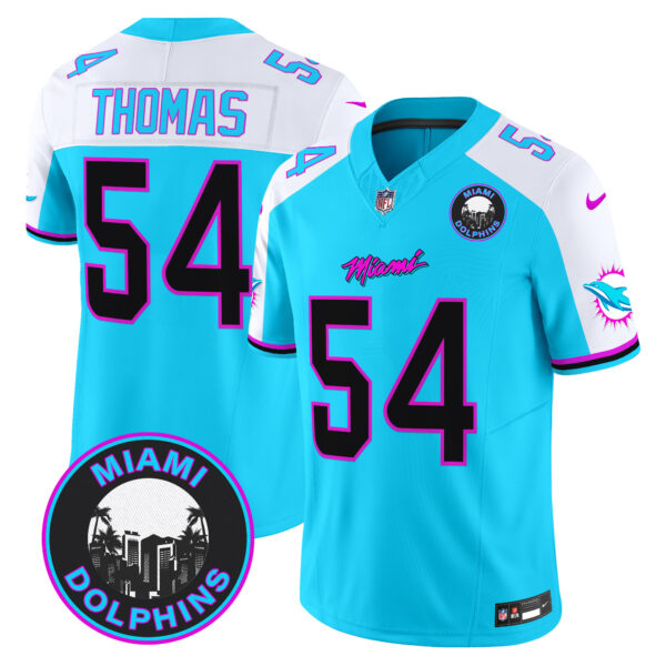 Men's Dolphins "Miami Vice" Vapor Limited Jersey V3 - All Stitched - Image 15