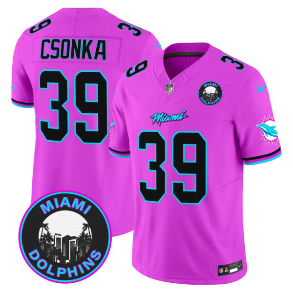 Men's Dolphins "Miami Vice" Vapor Limited Jersey V3 - All Stitched - Image 47