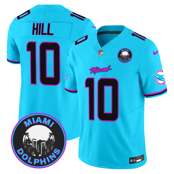 Men's Dolphins "Miami Vice" Vapor Limited Jersey V3 - All Stitched - Image 20